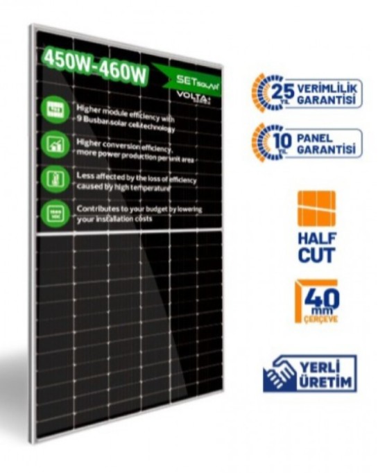 PV – GÜNEŞ PANELİ- SET SOLAR 460 WP